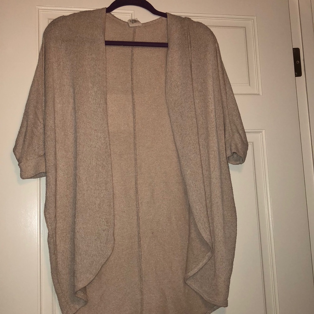 Beige Cocoon cardigan